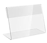 Acryl Etikettenhalter, 30 Stück, Tisch-Preisschilder, Transparente Aufsteller für Visitenkarten,...