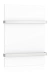 Heatness Infrarotheizung Glas 800W – Schwarz/Weiß, 60x120 cm, inkl. 2 Handtuchhalter &...