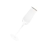 ERINGOGO Crystal Tulip mit Goldrand Stilvolles Sektglas mit Stiel Transparentes Champagner und...