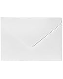 Umschläge 100 Stück, DIN C6 ,11,4 x 16,2 cm,130 g/m² Briefumschläge Kuvert Briefkuvert...