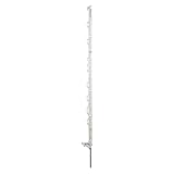 horizont Weidezaunpfähle Kunststoff 10 Stück weiß, Höhe 108cm, Einzeltritt, Kunststoffpfahl mit...