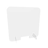 nattmann PLEXIGLAS® Hygieneschutz BIG mit Durchreiche Spuckschutz Thekenaufsatz (70x50cm (BxH))