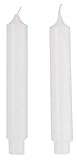 2 Spezial-Lampionkerzen, 2,5h Brenndauer - Passende in die Kerzenhalter von Laternen, Zuglaternen...