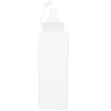 BESPORTBLE Soßen Quetschflasche 1000 Ml Eckig aus Pp Küchenflasche zum Ausdrücken für Ketchup...