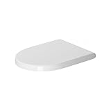Duravit WC-Sitz Starck 3, Toilettendeckel aus Urea-Duroplast, Klodeckel mit Edelstahl Scharnieren,...