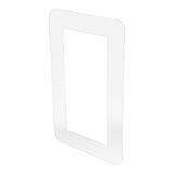 STOBAZA Acryl Lichtschalteraufkleber 173x86mm Transparent Dekorative Schalterabdeckung mit Rahmen...