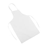 PEPLAYTAL Halter Neck Küchenschürze ohne Ärmel mit Taschen Weiße Unisex Schürze für Küche und...