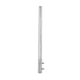 Premium X Mastverlängerung 100cm Ø 50mm Aluminium Mastaufsatz Antennenmast-Verlängerung Halterung...