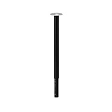 Ikea OLOV Tischbein aus Stahl – schwarz lackiert – verstellbar zwischen 60 und 90 cm – mit...