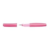 Pelikan Twist Füllhalter, Berry Pink, Ergonomischer Griff für Links- und Rechtshänder, Medium...