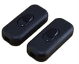 4PCS Inline Schalter Zwischenschalter 6A 250V Torpedoschalter für Lampen, Tischlampen, Wandlampen,...