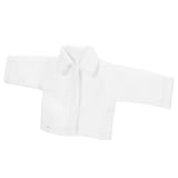 BESPORTBLE Miniatur Puppenhemd Modell Einfaches Langärmliges Shirt für Puppen Detailreiches...