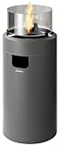 Enders Terrassenfeuer NOVA LED M GREY, Gas Terrassenfeuer mit Ambientebeleuchtungen, ECO GREEN...