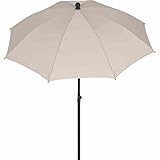 Siena Garden City Mittelstockschirm anthrazit/Natur Ø 180cm