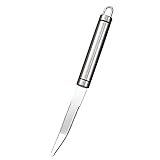 Fenteer Gezackter, gebogen, gezahnt, Grapefruit-Fruchtmesser mit langem Griff, Küchenschäler