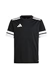 adidas Unisex Kinder SQUADRA25 Jersey Short Sleeve Kids, Black/White, 13-14 Years