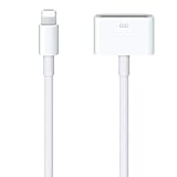 [Apple MFi-zertifiziert] Lightning-auf-30-poliger Adapter für iPhone, 8-polig auf 30-polig, Lade-...