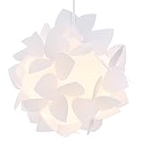 kwmobile DIY Puzzle Lampenschirm Ø26cm - Lampe Schirm 12 tlg. in Blütenoptik - Puzzlelampe...