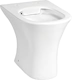sanicomfort Stand-WC REKIA, Tiefspüler, spülrandlos, Abgang senkrecht, Sanitärkeramik, weiß,...