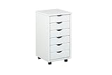 Inter Link – Rollcontainer – Rollcontainer mit 6 Schubladen – Bürocontainer - Rollschrank –...