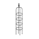 1,8m Garten Rankhilfe Obelisk Turm für Kletterpflanzen Rostfreier Metallbogen mit...