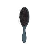 Natürliche Schweineborsten, oval, Haarbürste, Kamm, Kopfhautmassage, tragbares Styling-Werkzeug...