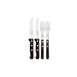 Tramontina Steakbesteck 'Gaucho', Set 4-teilig, mit 2 Steakmessern und 2 Steakgabeln, Edelstahl,...