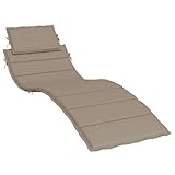 HEFZGDB Sonnenliegen-Auflage Taupe 186x58x3 cm Oxford-Gewebe Chair Cushion Sitzkissen Stuhl...