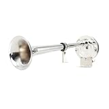 Atsoya Marine Horn 30W 12V Einzelne Trompete Edelstahl Horn 125 Dezibel Hohe Elektrisches Hupe für...