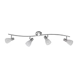 ELC LED Deckenlampe, Spotbalken drehbar und schwenkbar, Deckenstrahler 4x 4,5W E14 LED...