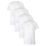 Hanes Ultimate Comfort Fit Undershirt, Men s Crewneck Stretch-Cotton T-Shirt, White - 3 Pack,...