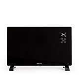 CREATE/WARM CRYSTAL 2500W / Schwarzer elektrischer Glaskonvektor, WiFi, einstellbare Leistung,...