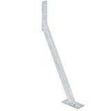 TRIBECCO Sturmanker zum Aufdübeln, 590 x 320 x 535 mm, Stahl, Stabilisierungswinkel für...