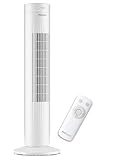 Pro Breeze Turmventilator mit Fernbedienung, 76cm Höhe - Ventilator 65° Oszillation, Timer, 3...