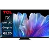 TCL 75C935 (189cm) LED Fernseher 75 Zoll UHD Smart TV 4K QLED, Schwarz
