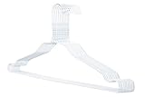 RSR Hangers Kleiderbügel aus Metall 50 Stück Weiß Set Drahtbügel Metallkleiderbügel...