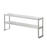 pujindu Edelstahl-Regale, 2/3-stöckiges Regal, tragbares Metall-Werkbank-Obertisch, Standregal für...