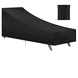 AOOWU Gartenliege Abdeckung, Gartenliegenbezug Reißfest Oxford Schutzhülle Wasserdicht & Winddicht...
