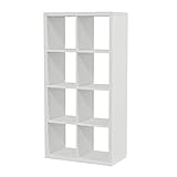 Ikea Kallax Regal, Bücherregal, Wandregal, Raumteiler in weiß (77 x 147 cm)