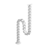 Mimoke Kabelführung Slim Line Länge: 1290mm Kabelschlauch Schraubmontiertes Kabelmanagement Spine...