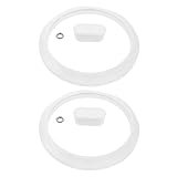 TOYANDONA Universeller Glasdeckel für Pfannen und Töpfe Hitzebeständig mit Knauf Sichtfenster...