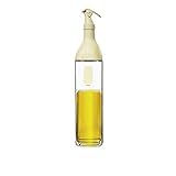 MUZITREE Glas-Ölflasche, transparent mit Etikett, Grillwerkzeug, Kippausgießer, Küchenhelfer,...