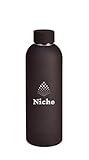 Nische Edelstahl-Wasserflasche, doppelwandig, auslaufsicher, kalt, 24 Stunden, warm, 12 Stunden,...