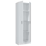 Miroytengo Mehrzweckschrank, Küche, Speisekammer, Waschküche, Badezimmer, WC, Weiß, 59 x 180 cm