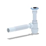 Siphon Flex für Waschtisch/Waschbecken Flaschensiphon Ablaufgarnitur 1 1/4' 40ø