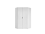 Rauch Alvara Eckschrank/Kleiderschrank/Schrank 2-türig, Holz, weiß, 104 x 117 x 197 cm