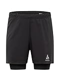 Odlo Herren Zeroweight 5 Inch Laufshorts, Schwarz, L EU