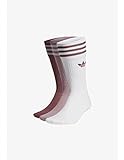 adidas SOLID Crew Sock, White/Magic Mauve/Quiet Crimson, 2730