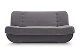 mb-moebel Sofa mit Schlaffunktion und Bettkasten, Kippsofa Schlafsofa Clic-Clack Couch für...