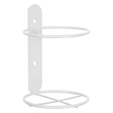 Housoutil Wandmontierter Einzelner Weinhalter aus Metall Weiß mit Schrauben für Küche Bar...